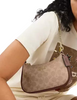 Coach Teri Mini Crossbody Bag In Signature Canvas Tan Brown