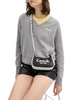 Coach Teri Mini Crossbody Bag In Signature Canvas With Coach Graphic Walnut Chalk