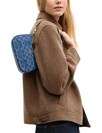 Coach Teri Mini Crossbody Bag In Signature Denim Indigo