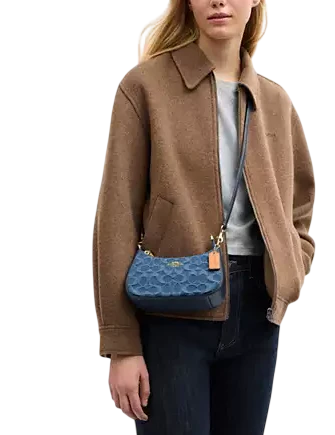 Coach Teri Mini Crossbody Bag In Signature Denim Indigo