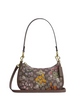Coach Teri Mini Crossbody Bag In Signature Jacquard With Floral Embroidery Oak