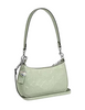 Coach Teri Mini Crossbody Bag In Signature Leather With Heart Charm Pale Green