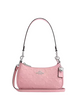 Coach Teri Mini Crossbody Bag In Signature Leather With Heart Charm Pink