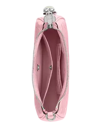 Coach Teri Mini Crossbody Bag In Signature Leather With Heart Charm Pink