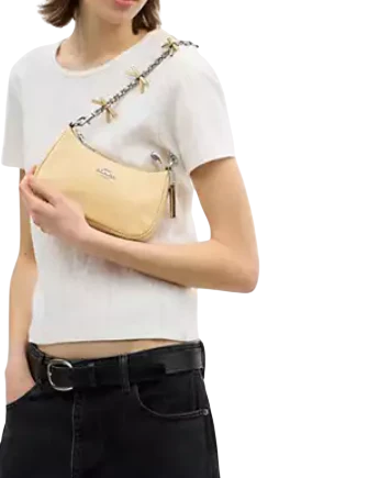 Coach Teri Mini Crossbody Bag With Bows Light Sand