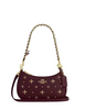 Coach Teri Mini Crossbody Bag With Crystals Dark Wine