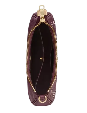 Coach Teri Mini Crossbody Bag With Crystals Dark Wine
