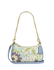Coach Teri Mini Crossbody Bag With Floral Print  Blue Bell 