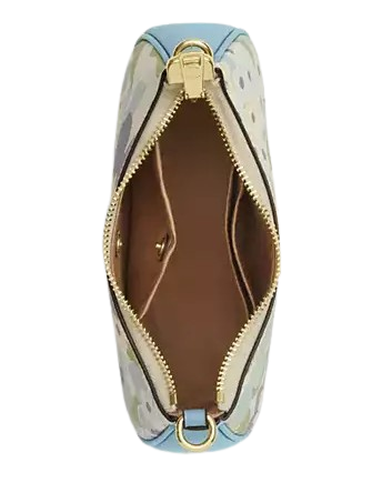 Coach Teri Mini Crossbody Bag With Floral Print  Blue Bell 