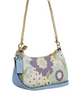 Coach Teri Mini Crossbody Bag With Floral Print  Blue Bell 