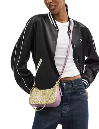 Coach Teri Mini Crossbody Bag With Floral Print Lilac
