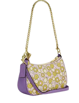 Coach Teri Mini Crossbody Bag With Floral Print Lilac