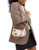 Coach Teri Mini Crossbody Bag With Lips Print Chalk