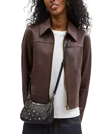 Coach Teri Mini Crossbody Bag With Rivets Black