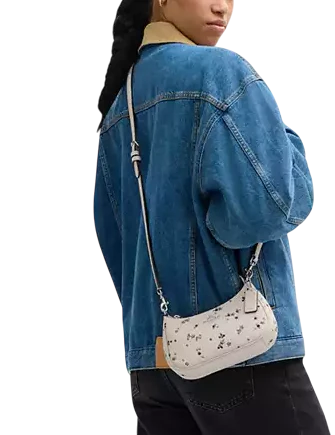 Coach Teri Mini Crossbody Bag With Star Print Chalk