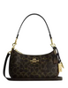 Coach Teri Shoulder Bag In Loved Signature Canvas With Charms Brown