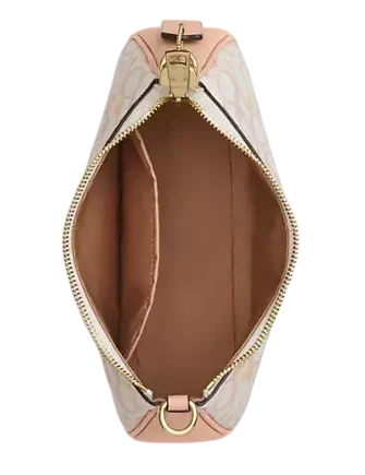 Coach Teri Shoulder Bag In Pretty Signature Canvas Chalk Pink