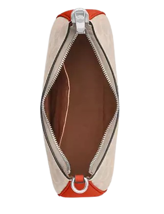 Coach Teri Shoulder Bag In Signature Canvas Sand Deep Orange