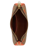 Coach Teri Shoulder Bag In Signature Canvas With Orange Print Tan