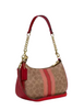 Coach Teri Shoulder Bag In Signature Canvas With Stripe Tan