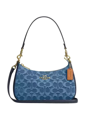 Coach Teri Shoulder Bag In Signature Denim Indigo