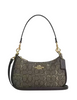 Coach Teri Shoulder Bag In Signature Jacquard Charcoal