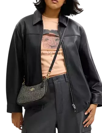 Coach Teri Shoulder Bag In Signature Jacquard Charcoal