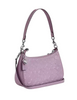 Coach Teri Shoulder Bag In Signature Leather With Heart Charm Light Violet