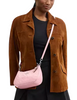 Coach Teri Shoulder Bag In Signature Leather With Heart Charm Pink