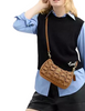 Coach Teri Shoulder Bag With Butterfly Applique Honey Brown