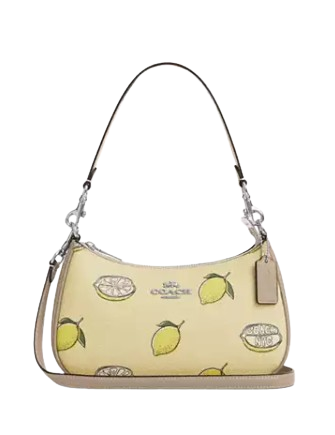 Coach Teri Shoulder Bag With Lemon Print Garden Glade 