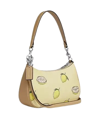 Coach Teri Shoulder Bag With Lemon Print Garden Glade 