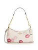 Coach Teri Shoulder Bag With Lips Print Chalk