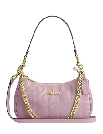 Coach Teri Shoulder Bag With Quilting Carnation