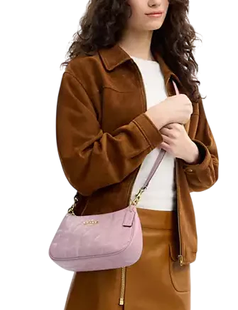 Coach Teri Shoulder Bag With Quilting Carnation