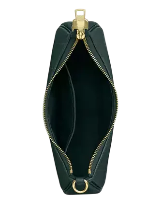 Coach Teri Shoulder Bag With Quilting Dark Teal