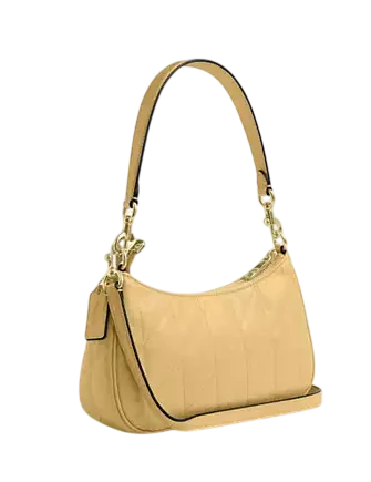 Coach Teri Shoulder Bag With Quilting Soft Yellow