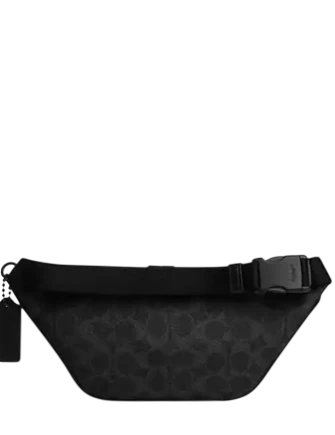 Coach Travis Belt Bag 30 In Signature Canvas Black