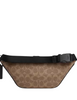 Coach Travis Belt Bag 30 In Signature Canvas Tan Black