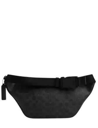 Coach Travis Belt Bag 35 In Signature Canvas Black