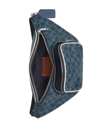 Coach Travis Belt Bag 35 In Signature Canvas Ink Blue