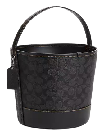 Coach Trick Or Treat Bucket In Signature Canvas With Halloween Graphic Charcoal Black
