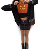 Coach Trick Or Treat Bucket With Halloween Pumpkin Dark Orange