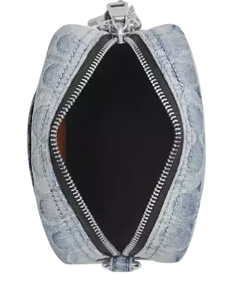 Coach Tristan Crossbody Bag 14 In Loved Signature Denim With Charms Light Indigo