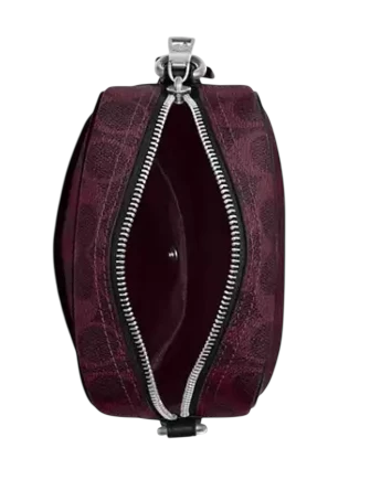 Coach Tristan Crossbody Bag 14 In Signature Canvas Black Current