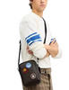 Coach Tristan Crossbody Bag 14 In Signature Canvas With Patches Walnut Black