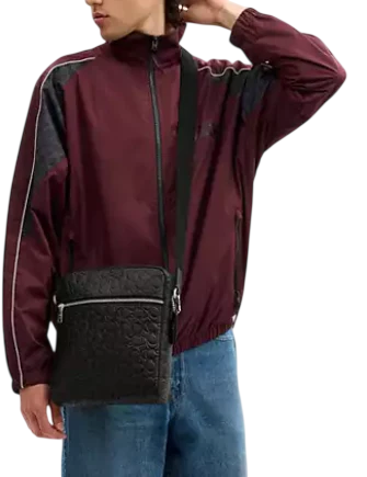 Coach Tristan Crossbody Bag 22 In Signature Leather Black