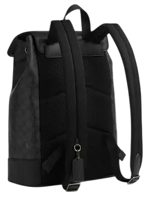 black leather canvas caravan backpack Coach Turner Backpack In Signature Canvas
