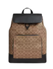 Coach Turner Backpack In Signature Canvas Tan Black