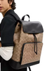 Coach Turner Backpack In Signature Canvas Tan Black